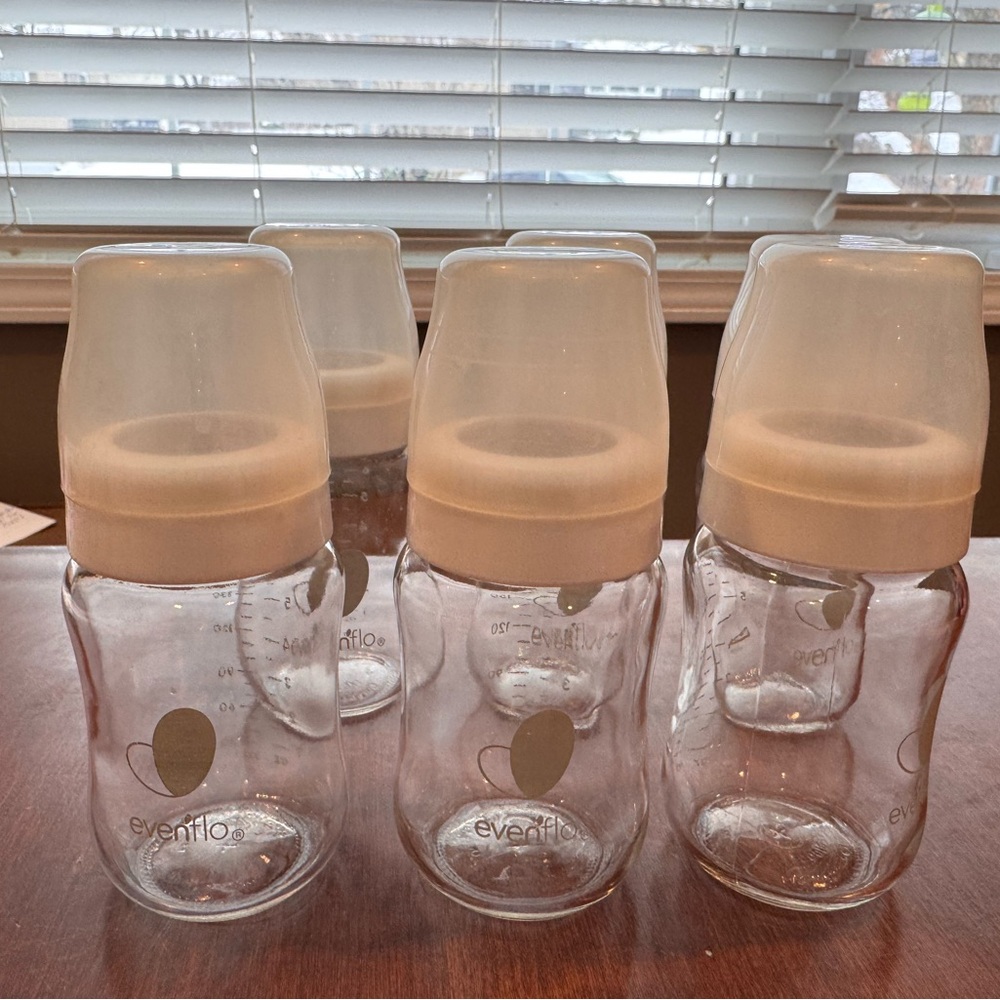 Evenflo Balance + Wide Neck Glass Bottles, 6oz